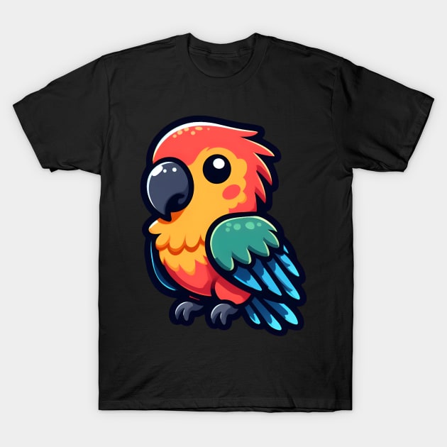 parrot lover - chibi parrot lover T-Shirt by vaporgraphic